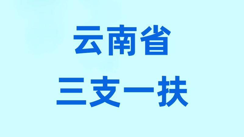云南省三支一扶真题汇总-万课资料
